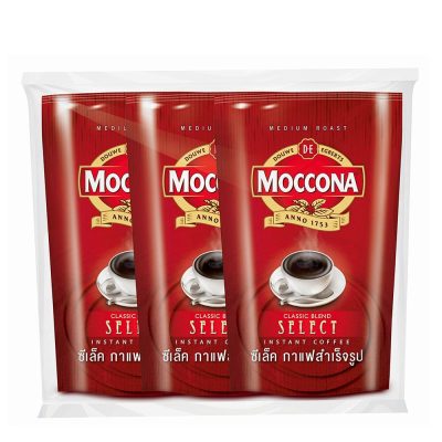 MOCCONA Select Instant Coffee 180 g x 3 Pouch.มอคโคน่า ซีเล็ค กาแฟสำเร็จรูป ชนิดเกล็ด 180 กรัม x 3 ถุง