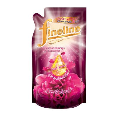 Fineline Concentrate Softener Elegant Pink 500 ml.ไฟน์ไลน์ น้ำยาปรับผ้านุ่ม สูตรเข้มข้น แอลลิแกนซ์ กลิ่นสวีทเซ้นส์ สีชมพู 500 มล.