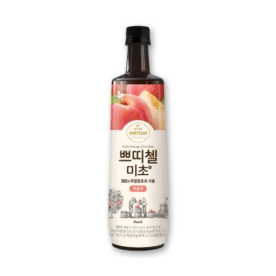 Micho Petitzel Fruit Vinegar Drink Peach 900 ml.มิโชะ เครื่องดื่มน้ำส้มสายชู รสพีช 900 มล