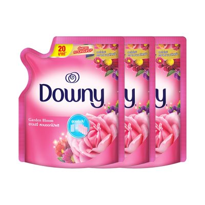Downy Concentrate Softener Garden Bloom 130 ml x 3.ดาวน์นี่ การ์เดนบลูม น้ำยาปรับผ้านุ่ม สูตรเข้มข้น 120 มล. x 3 ถุง