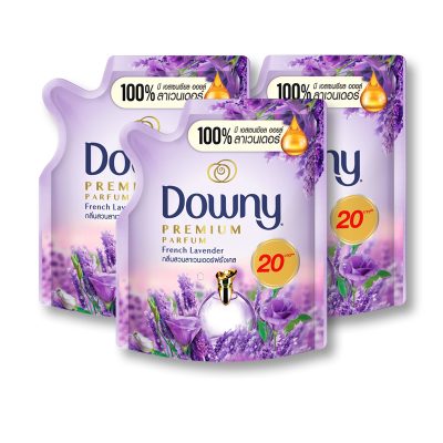 Downy French Lavender 110 ml x 3 Pcs.ดาวน์นี่ กลิ่นสวนลาเวนเดอร์ 110 มล. X 3 ถุง