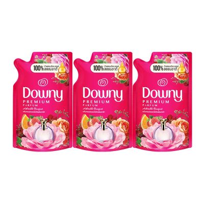 Downy Adorable Bouquet Fabric Softener 310 ml x 3 Bags.ดาวน์นี่ น้ำยาปรับผ้านุ่ม สูตรเข้มข้น กลิ่นช่อดอกไม้อันแสนน่ารัก 310 มล. x 3 ถุง
