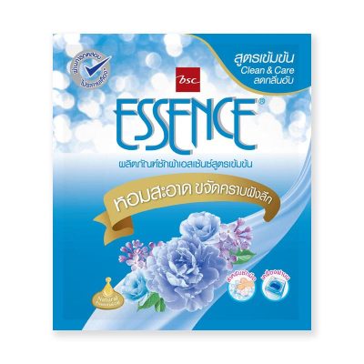 Essence Liquid Detergent Eligant Blue 35 ml x 12.เอสเซ้นซ์ น้ำยาซักผ้าสูตรเข้มข้น กลิ่นแอลลิแกนซ์ บลู สีฟ้า 35 มล. x 12 ซอง