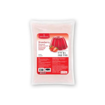 Imperial Jelly Gelatin Powder Strawberry 1 kg.อิมพีเรียล วุ้นเจลาตินเยลลี่สำเร็จรูป กลิ่นสตรอว์เบอร์รี 1 กก.