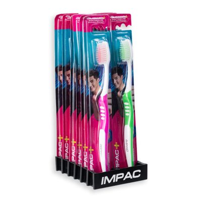 Impact Tootbrush Soft & Slim x 12.อิมแพค แปรงสีฟัน รุ่นซอฟท์แอนด์สลิม แพ็ค 12 ด้าม