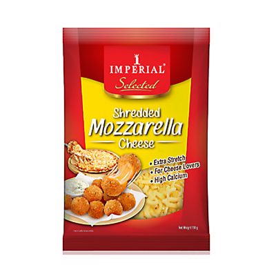 Imperial Mozzarella Cheese Shredded 150 g.อิมพีเรียล มอสซาเรลล่า ชนิดเส้น 150 กรัม