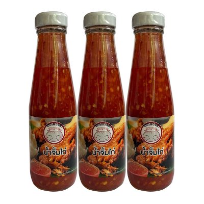 Jakkapat Chicken Sauce 220g x 3 Bottles.ตราจักรพรรดิ น้ำจิ้มไก่ 220 กรัม x 3 ขวด