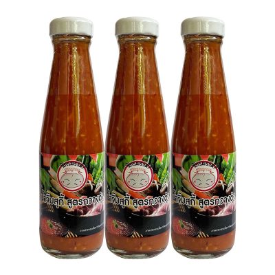 Jakkapat Sukiyaki Sauce 220g x 3 Bottles.ตราจักรพรรดิ น้ำจิ้มสุกี้ สูตรกวางตุ้ง 220 กรัม x 3 ขวด