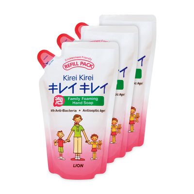 Kirei Hand Soap 200 ml x 3 Refill.คิเรอิ คิเรอิ โฟมล้างมือ ชนิดถุงเติม ขนาด 200 มล. แพ็ค 3 ถุง