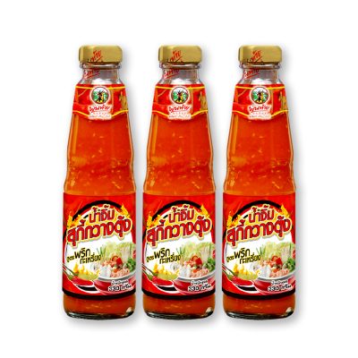 Pantai Sukiyaki Chili Sauce 330 g x 3.พันท้าย น้ำจิ้มสุกี้สูตรพริกกะเหรี่ยง 330 กรัม x 3 ขวด