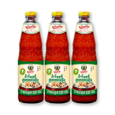 Pan Tai Sukiyaki Sauce 830 g x 3 Bottles.พันท้าย น้ำจิ้มสุกี้กวางตุ้ง 830 กรัม x 3 ขวด