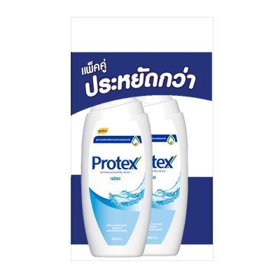 Protex Fresh Shower Cream 450 ml x 1+1 Bottles.โพรเทคส์ ครีมอาบน้ำ สูตรเฟรช 450 มล. x 1+1 ขวด