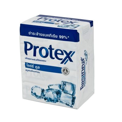 Protex Bar Soap Icy Cool 65 g x 4.โพรเทคส์ สบู่ก้อน สูตรไอซ์ซี่ คูล ขนาด 65 กรัม แพ็ค 4 ก้อน