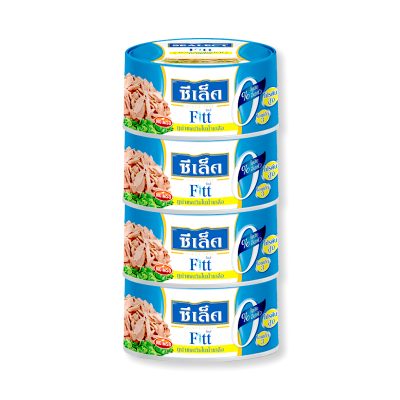 Sealect Fitt Tuna Sandwich in Brine 165 g x 4 Cans.ซีเล็ค ฟิตต์ ทูน่าแซนวิชในน้ำเกลือ 165 กรัม x 4 กระป๋อง