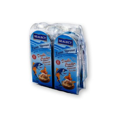Sealect Tuna Spread Asian Style Crackers 85g x 4 Packs.ซีเล็ค ทูน่าสเปรด เอเชี่ยนสไตล์ แครกเกอร์ 85 กรัม x 4 กล่อง