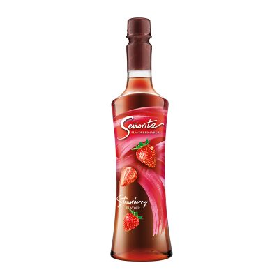 Senorita Strawberry Flavoured Syrup 750 ml.เซนญอริต้า ไซรัป กลิ่นสตรอว์เบอร์รี่ 750 มล.