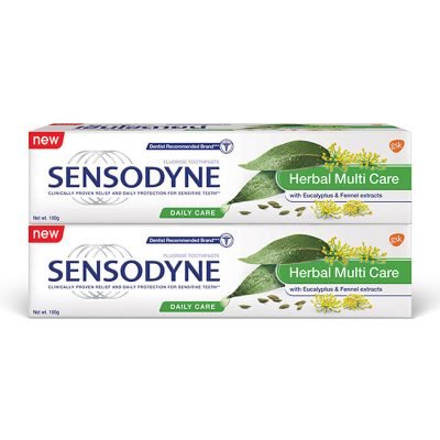 Sensodyne Toothpaste Herbal Multicare 100g x 2 Pcs.เซ็นโซดายน์ ยาสีฟัน เฮอร์เบิล มัลติแคร์ 100 กรัม x 2 หลอด